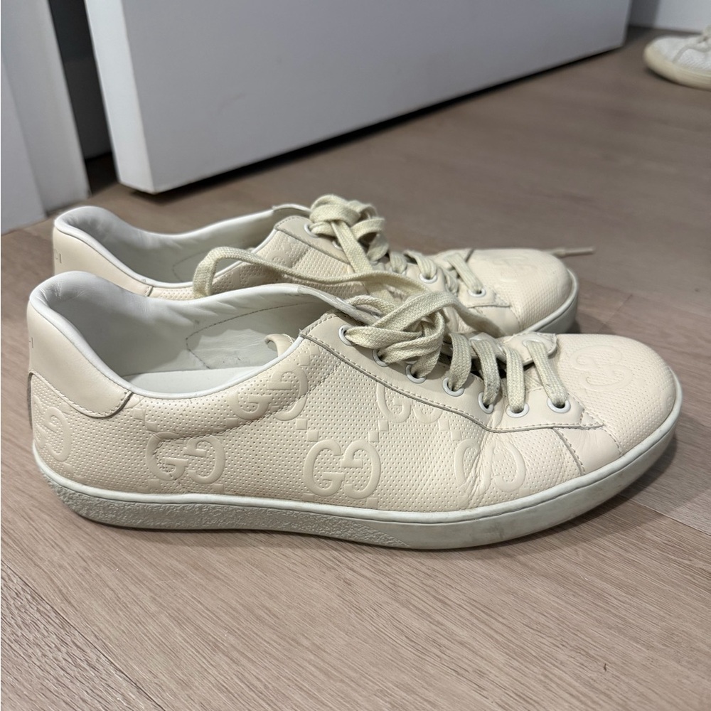 Gucci Cream Sneakers